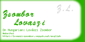 zsombor lovaszi business card